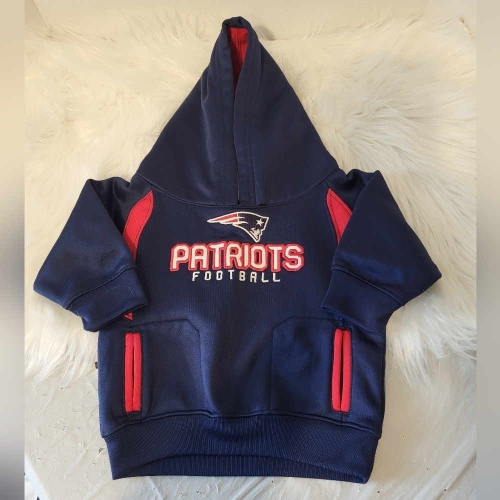 NFL Patriots Kids Hoodie - Navy and Red